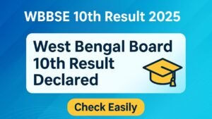 WBBSE 10th Result 2025